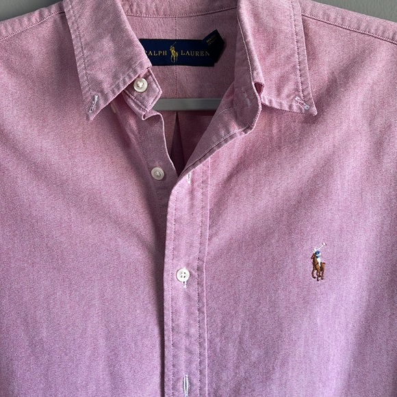 POLO RALPH LAUREN Men's Classic-Fit Oxford Shirt Color Pink - Picture 2 of 4